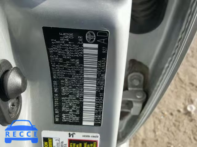 2013 TOYOTA COROLLA BA 2T1BU4EE1DC928663 image 9