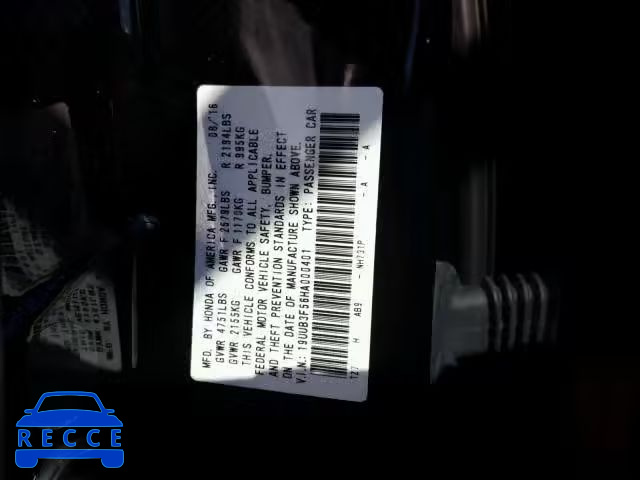 2017 ACURA TLX 19UUB3F56HA000401 image 9