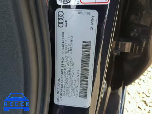 2013 AUDI A6 WAUGGAFC7DN074975 Bild 9