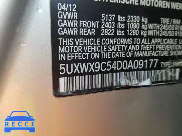 2013 BMW X3 5UXWX9C54D0A09177 Bild 9