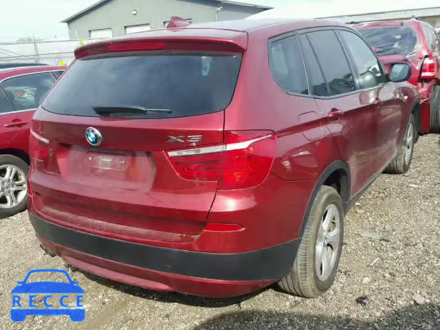 2012 BMW X3 5UXWX5C59CL724362 зображення 3