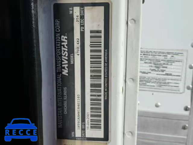 2001 INTERNATIONAL 4000 1HTSCABM41H401160 image 9