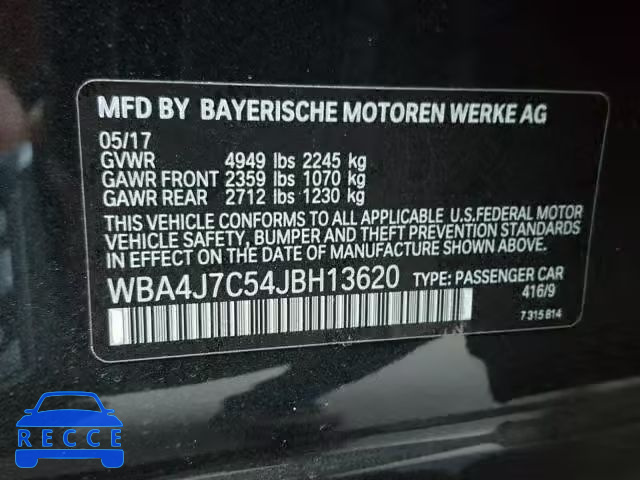 2018 BMW 440XI WBA4J7C54JBH13620 Bild 9