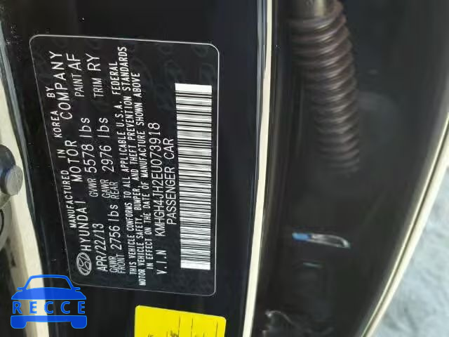 2014 HYUNDAI EQUUS KMHGH4JH2EU073918 image 9