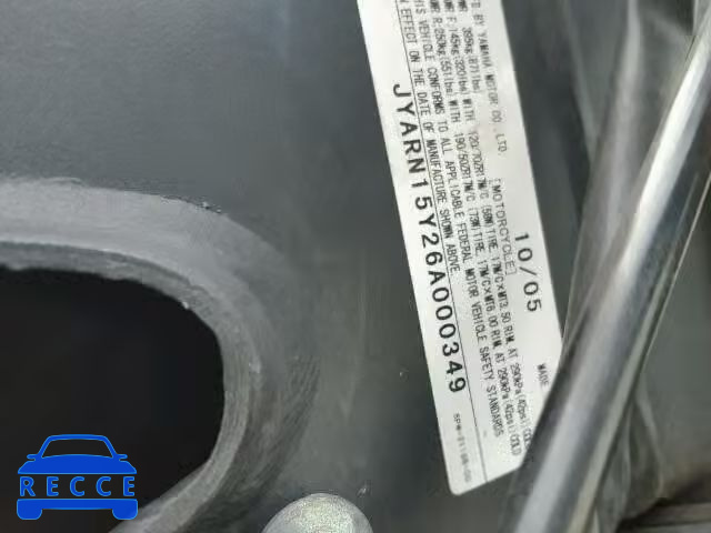 2006 YAMAHA YZFR1 JYARN15Y26A000349 image 9