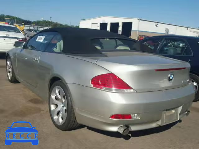 2004 BMW 645 WBAEK73494B322554 image 2