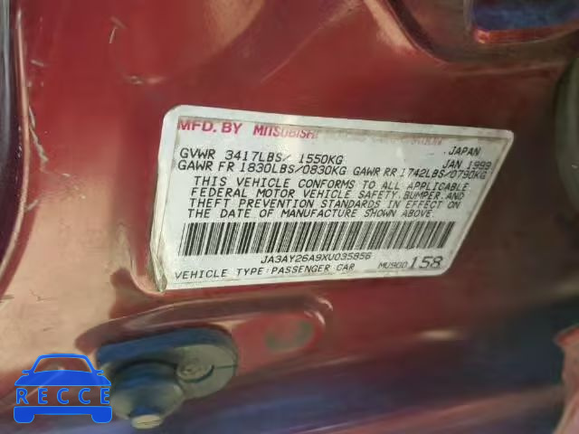 1999 MITSUBISHI MIRAGE JA3AY26A9XU035856 Bild 9