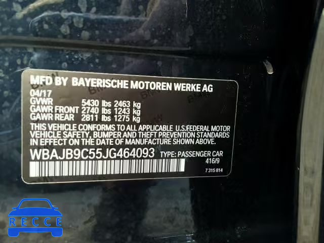2018 BMW M550XI WBAJB9C55JG464093 зображення 9