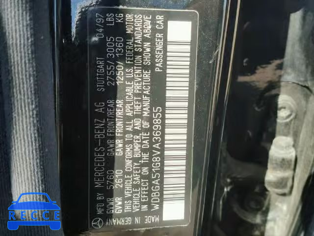 1997 MERCEDES-BENZ S WDBGA51G8VA369855 image 9