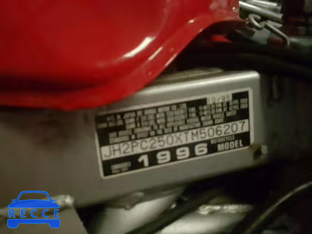 1996 HONDA CBR600 JH2PC250XTM506207 зображення 9