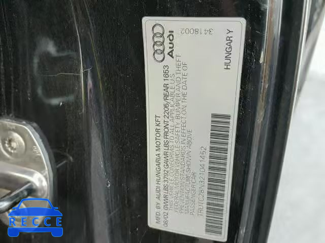 2002 AUDI TT TRUTC28N321041452 image 9