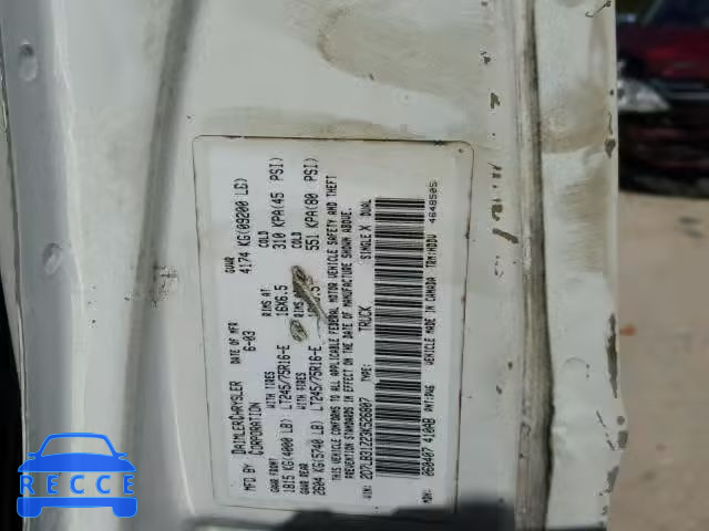 2003 DODGE RAM VAN 2D7LB31Z23K526807 image 9