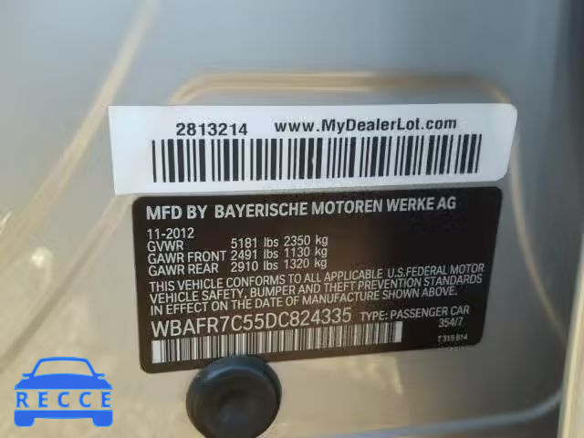2013 BMW 535 WBAFR7C55DC824335 image 9