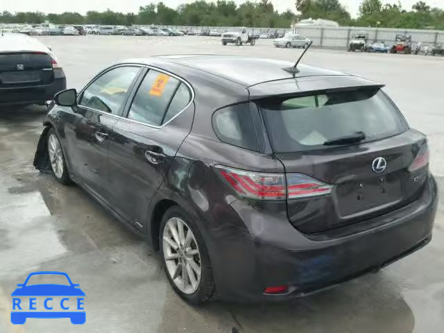 2011 LEXUS CT JTHKD5BHXB2019867 зображення 2