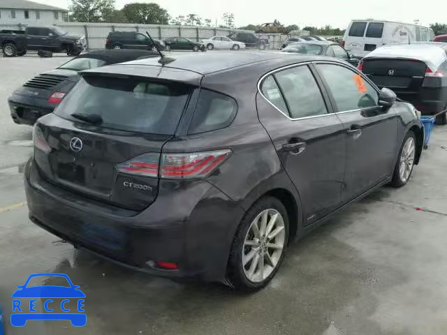 2011 LEXUS CT JTHKD5BHXB2019867 зображення 3