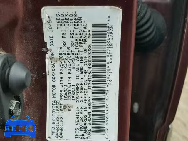 1999 TOYOTA LAND CRUIS JT3HT05J4X0033285 image 9