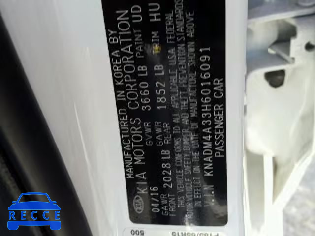 2017 KIA RIO KNADM4A33H6016091 image 9