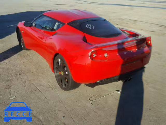 2012 LOTUS EVORA SCCLMDTU7CHA10457 image 2