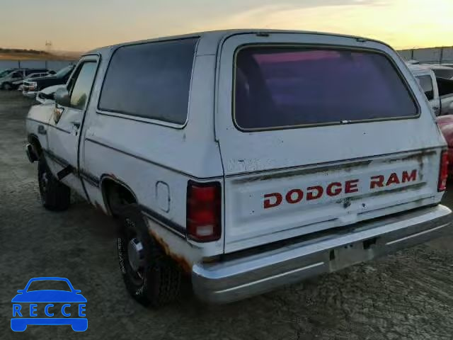 1990 DODGE RAMCHARGER 3B4GM17Z0LM019210 зображення 2