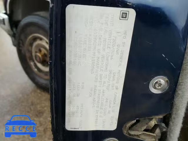 1993 GMC SIERRA 2GTFK29K9P1540563 Bild 9