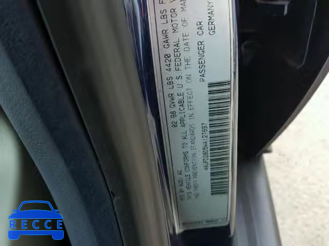 1998 AUDI A4 WAUFD28D5WA127697 image 9