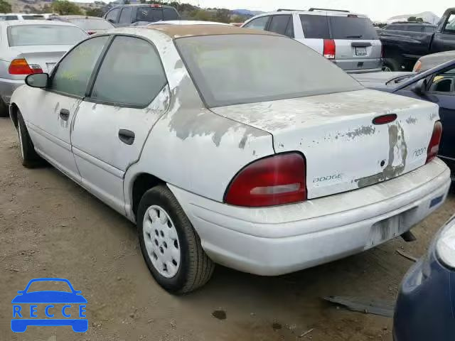 1997 DODGE NEON 1B3ES47C2VD123789 image 2