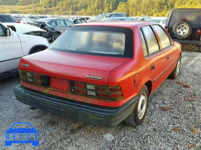 1993 DODGE SHADOW 1B3XP28K9PN608951 image 3