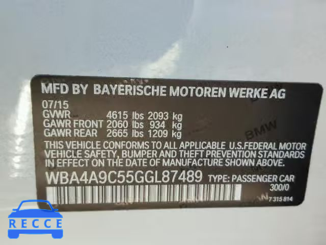 2016 BMW 428 WBA4A9C55GGL87489 image 9