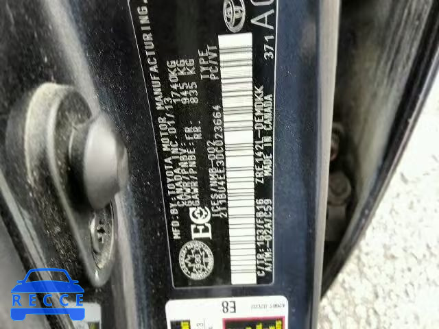 2013 TOYOTA COROLLA BA 2T1BU4EE3DC023664 image 9