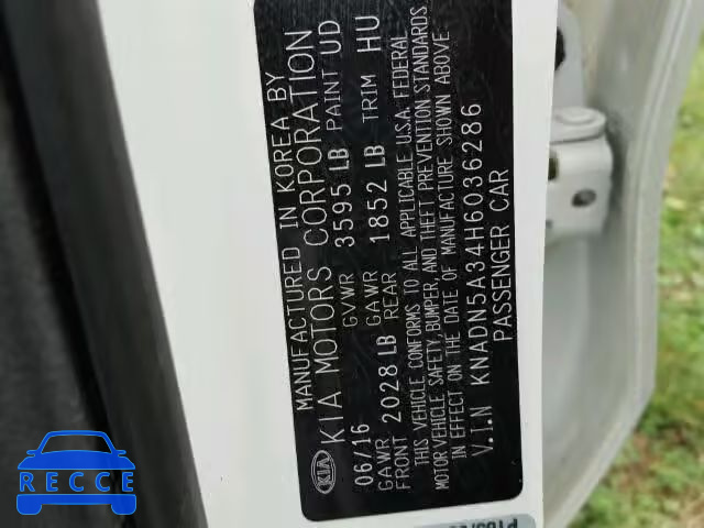 2017 KIA RIO KNADN5A34H6036286 image 9