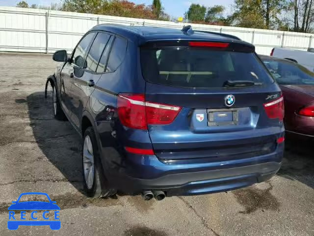 2016 BMW X3 5UXWX9C58G0D83280 image 2