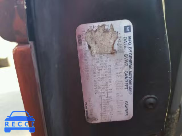 1987 PONTIAC FIERO 1G2PE11R5HP215884 image 9