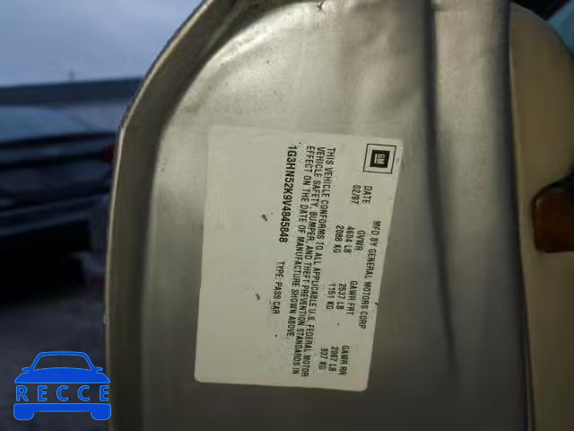 1997 OLDSMOBILE 88 1G3HN52K9V4845848 Bild 9