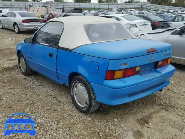 1991 GEO METRO JG1MR3365MK612349 image 2