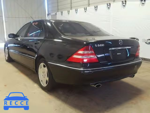 2001 MERCEDES-BENZ S 600 WDBNG78J81A208919 image 2