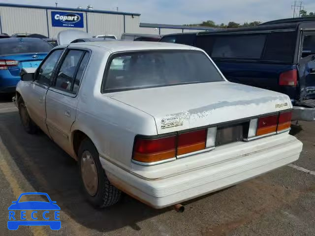 1991 DODGE SPIRIT 3B3XA46K1MT001826 image 2