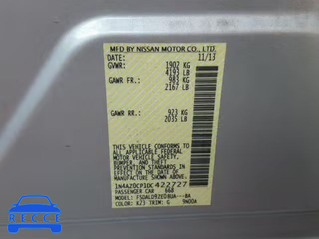 2013 NISSAN LEAF 1N4AZ0CP1DC422727 image 9