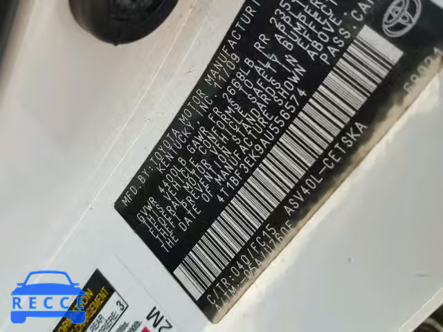 2010 TOYOTA CAMRY BASE 4T1BF3EK9AU556574 image 9