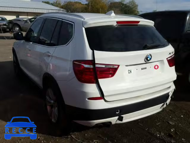 2013 BMW X3 5UXWX7C5XDL982239 зображення 2