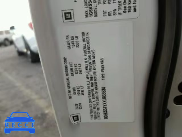 1999 CADILLAC SEVILLE 1G6KS54YXXU936634 image 9