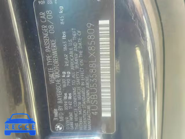 2008 BMW Z4 4USBU53588LX85809 Bild 9