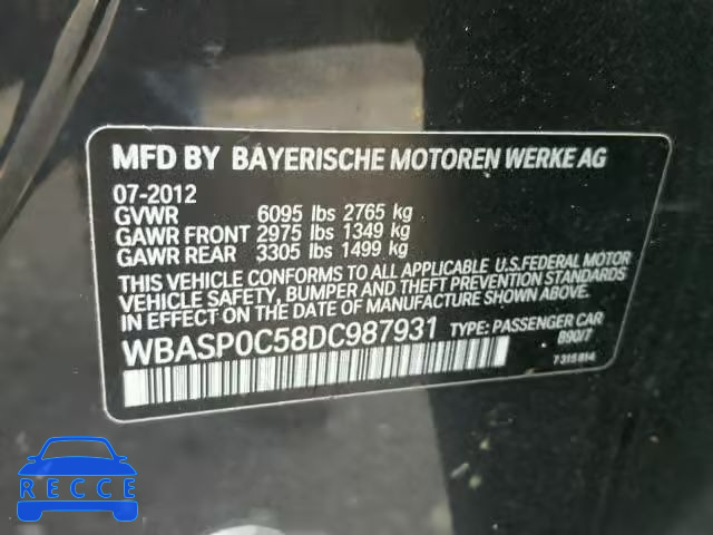 2013 BMW 550 XIGT WBASP0C58DC987931 зображення 9
