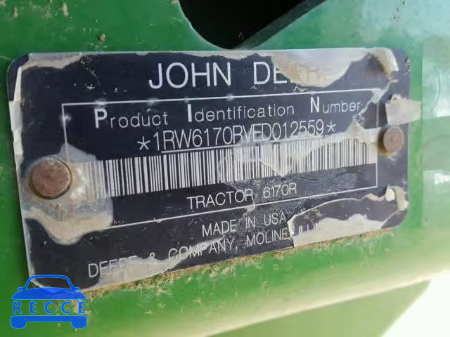 2014 JOHN DEERE TRACTOR 1RW6170RVED012559 image 9