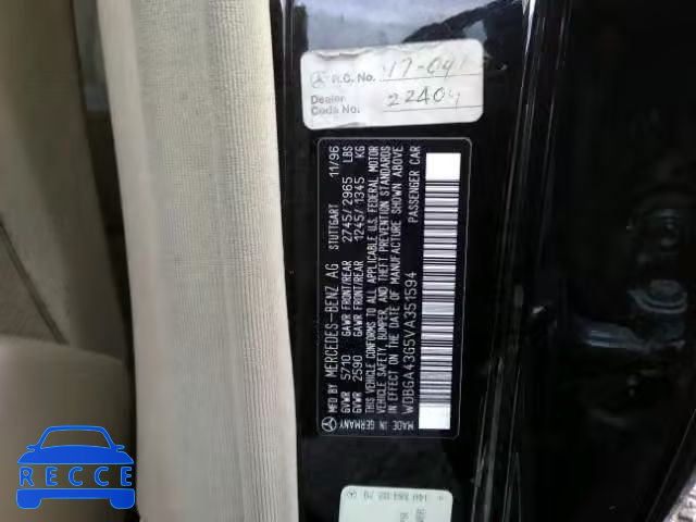 1997 MERCEDES-BENZ S WDBGA43G5VA351594 image 9