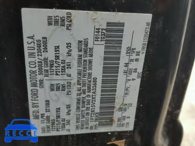1999 FORD RANGER SUP 1FTZR15V2XTA33680 image 9