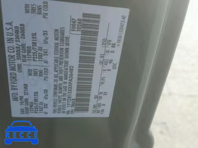 1999 FORD RANGER SUP 1FTZR15XXXPA36482 image 9