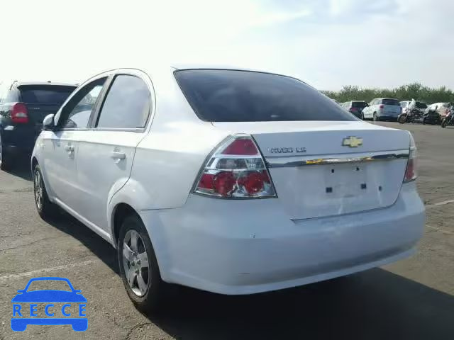 2007 CHEVROLET AVEO BASE KL1TD56617B184462 image 2