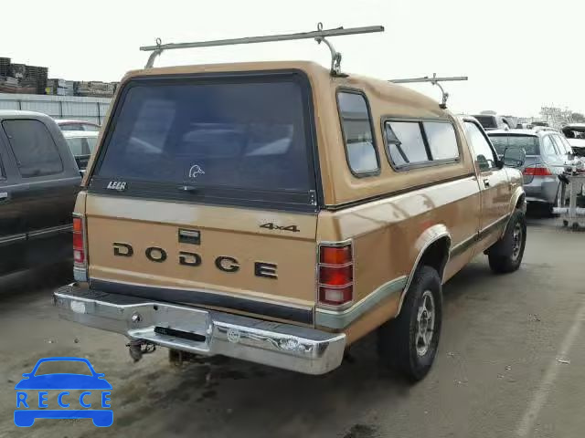 1987 DODGE DAKOTA 1B7GR14M0HS449864 image 3