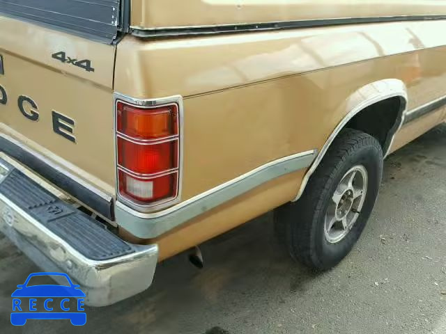 1987 DODGE DAKOTA 1B7GR14M0HS449864 image 8