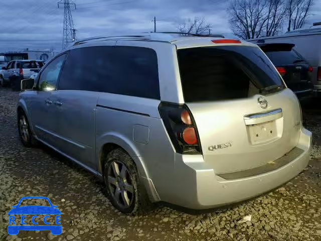 2007 NISSAN QUEST S 5N1BV28UX7N141132 зображення 2